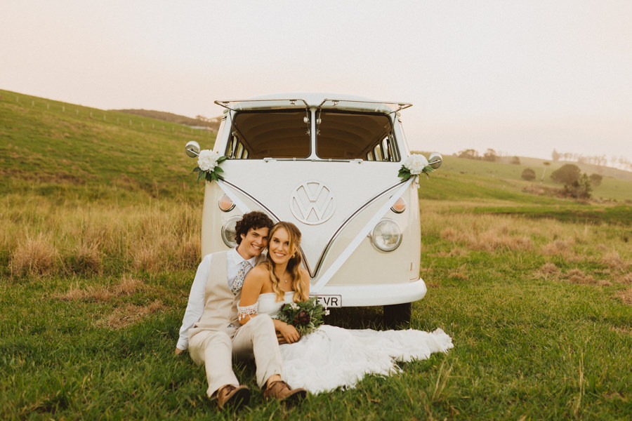 elope in byron bay australia with forever kombis