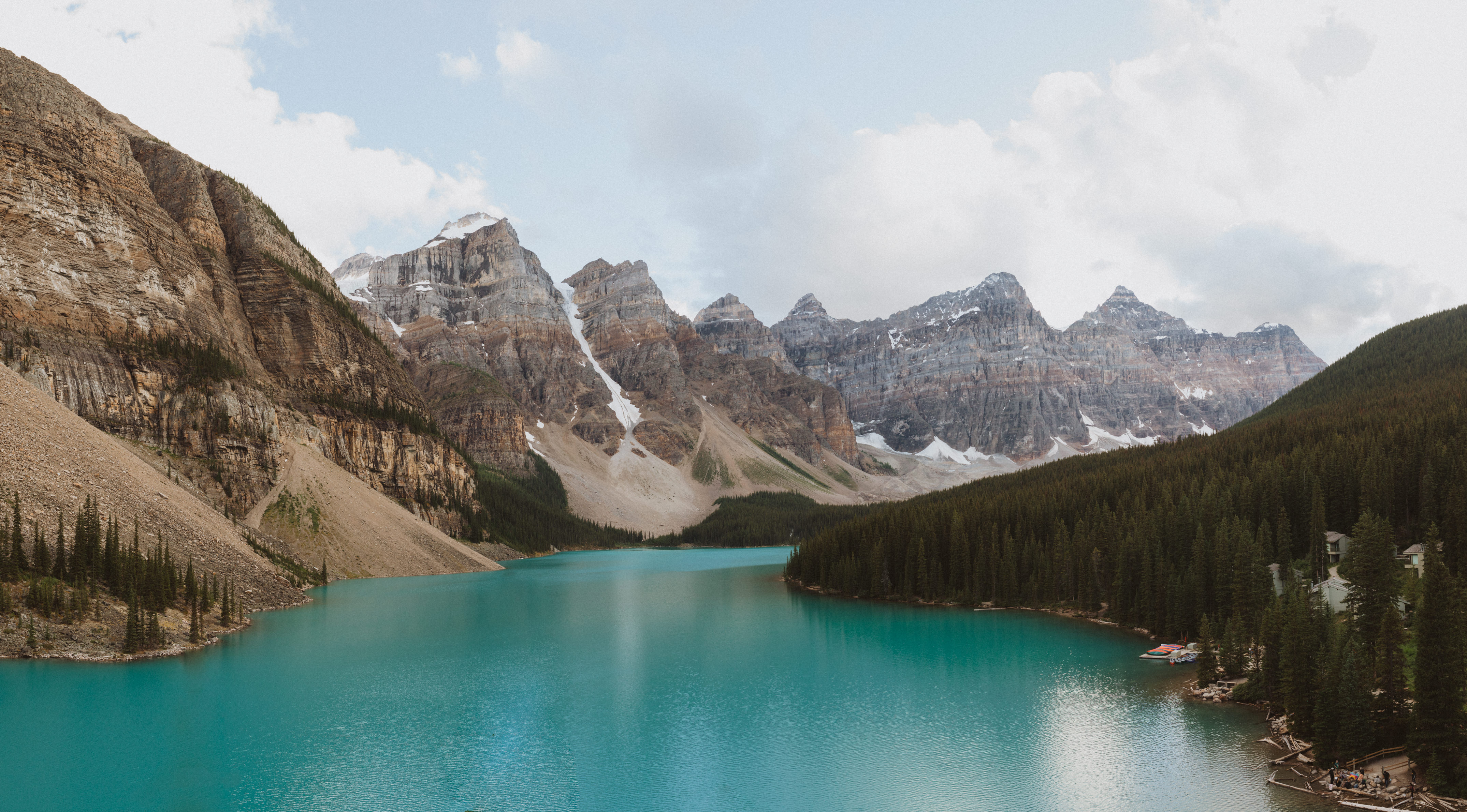 make sure to visit Moraine Lake when traveling to Banff
