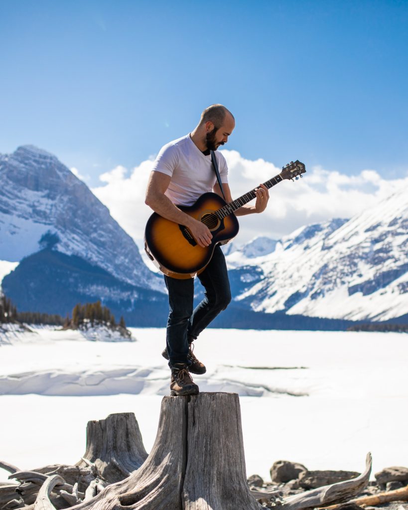 Phillip Alexander Nugent is the best elopement musician in Alberta and is willing to hike up a mountain for your elopement ceremony.