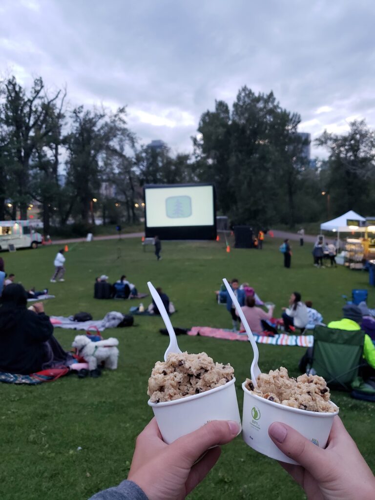 have an outdoor movie night in calgary