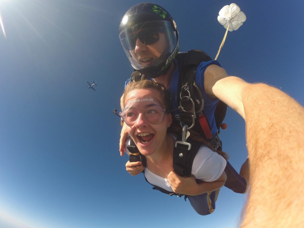try skydiving in australia