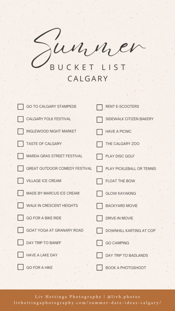 try one of these summer bucketlist items in calgary